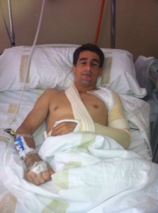 Francisco Marco tras ser intervenido en la clínica Ubarmin.