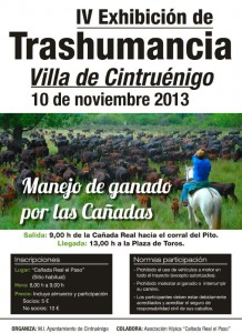Cartel anunciador del evento en Cintruénigo.