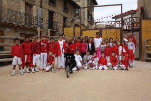 Javier Marín ya ofreció el año pasado una clase de toreo en Artajona.