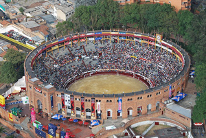 La plaza de toros de Bogotá.