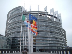 Edificio del parlamento europeo.