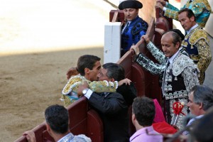 Marco le brindó a Manolo de los Reyes el toro de su confirmación de alternativa en Las Ventas, en junio de 2006.
