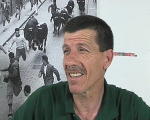 Vicente Martínez 'Chichipán', pastor del encierro de Pamplona desde hace 31 años.