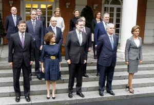 El presidente y su equipo de ministros forman el Gobierno de España.