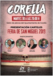 Cartel de la presentación de la Feria de San Miguel de Corella.