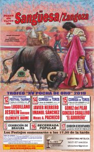 Cartel anunciador de la Feria de Sangüesa.