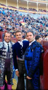 De izda. a dcha., Ismael Fernández, Raúl Martín Burgos y Paco Ramos, el año pasado en Las Ventas.
